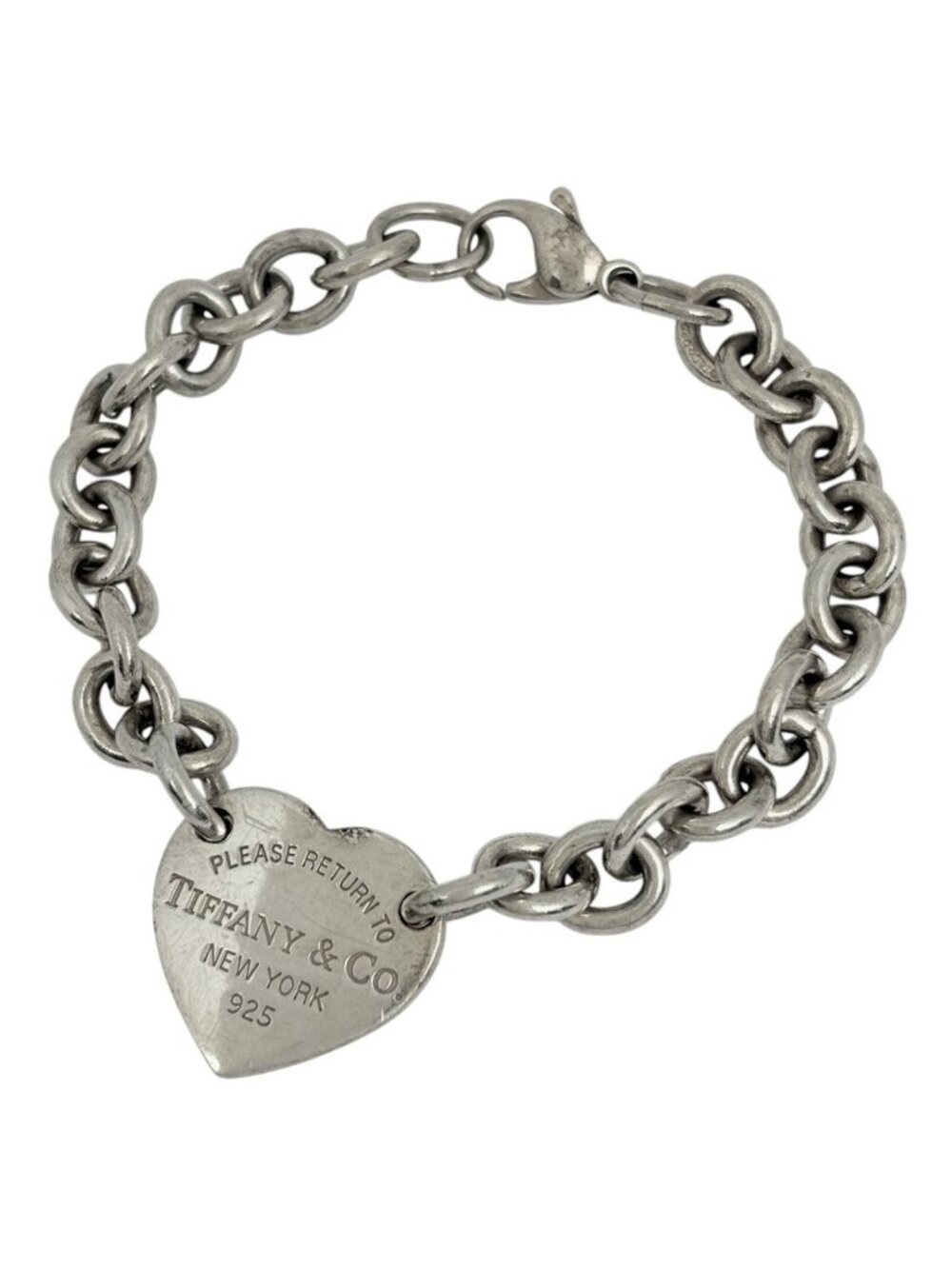 Tiffany & Co Return to Tiffany Chain Bracelet Heart Tag 925 Sterling Silver